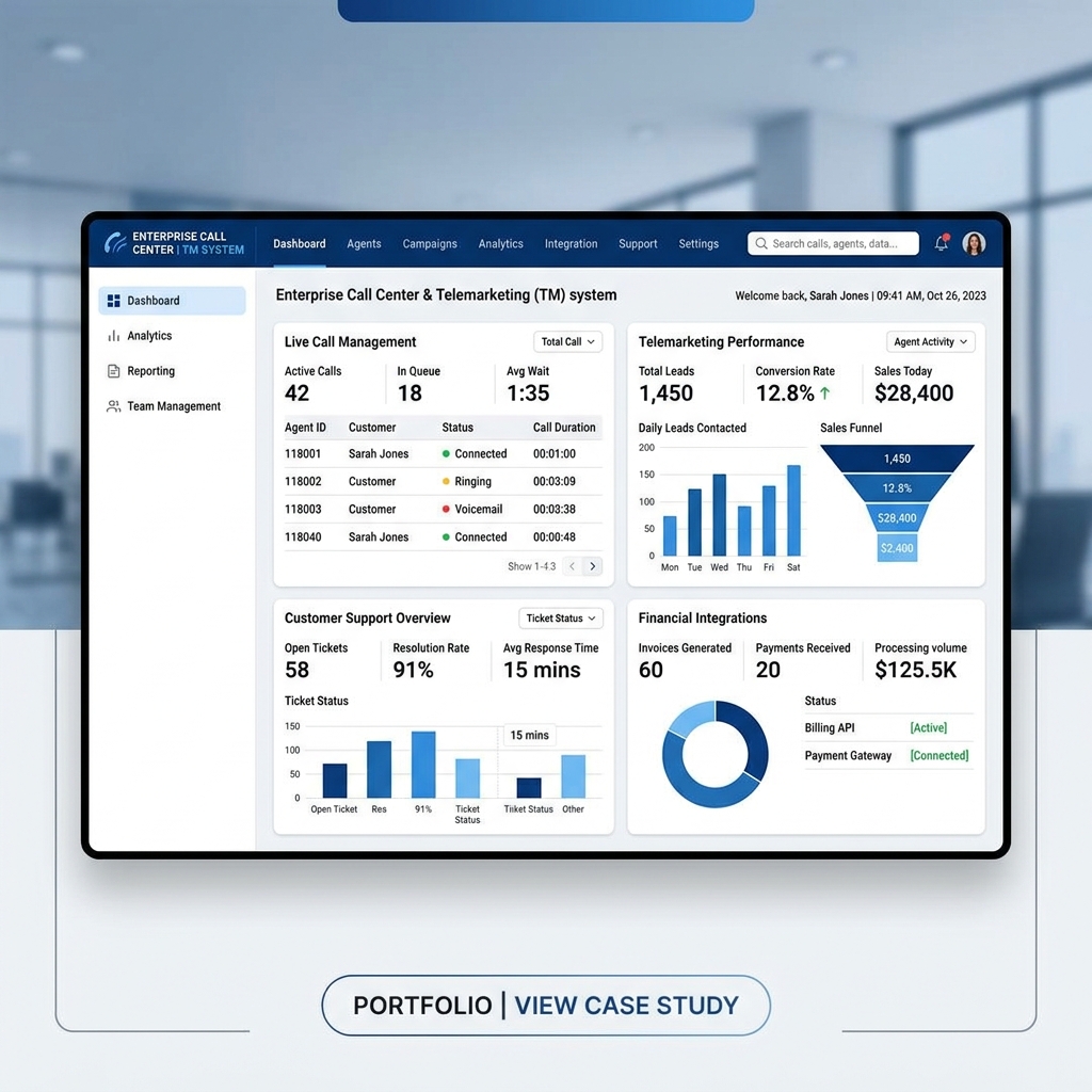 통합 Call/TM 센터 구축 시스템